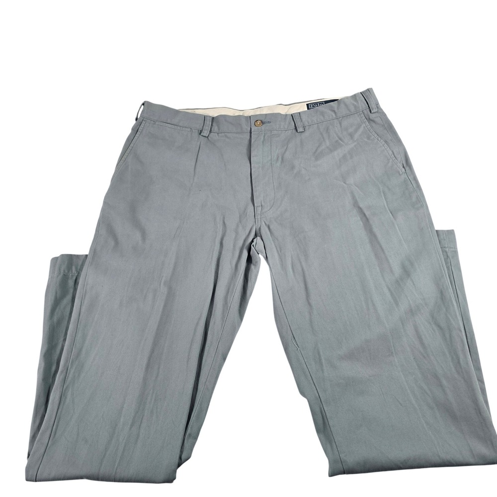 Polo Ralph Lauren Suffield Classic Fit‎ Chino Pants Blue Gray 40x32 Mens Cotton